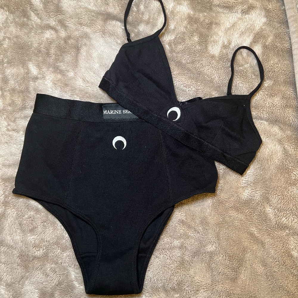Black Marine Serre Two Piece Set